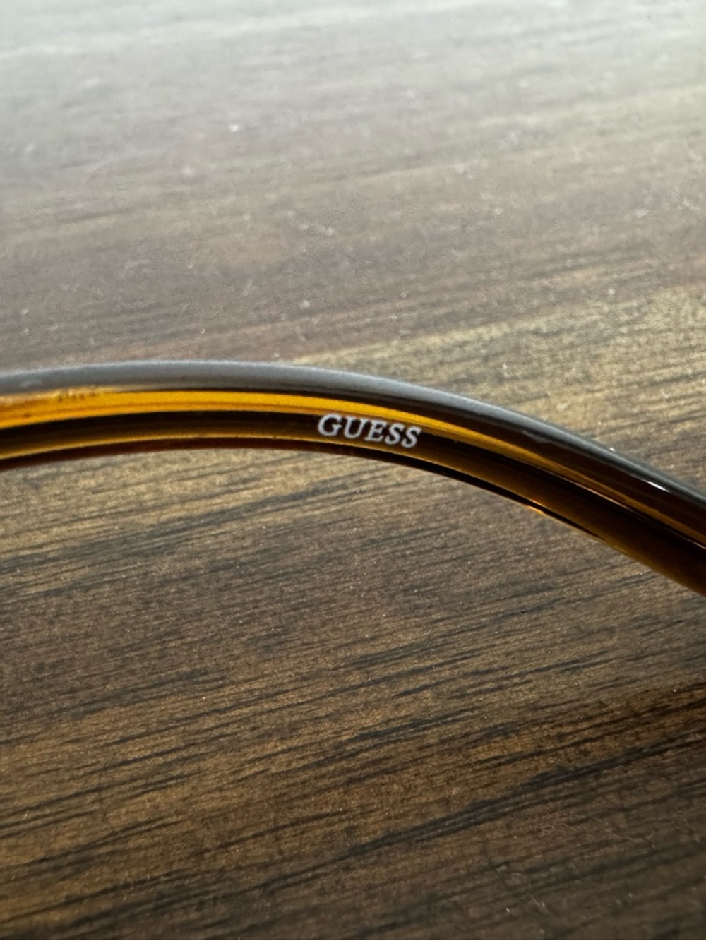 Guess Gold-Accent Rimless Sunglasses with Brown Lenses - Picture 5 of 7